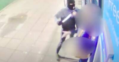 Terrifying moment Co-op staff are robbed at knifepoint by masked thugs - www.manchestereveningnews.co.uk - county Lane