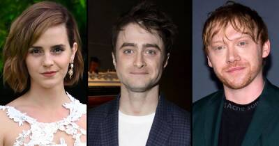 Daniel Radcliffe - Emma Watson - Ron Weasley - Hermione Granger - Rupert Grint - Harry Potter - Emma Watson, Daniel Radcliffe and More ‘Harry Potter’ Cast Set for Reunion on HBO Max: Watch Teaser - usmagazine.com
