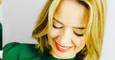 Corrie star Sally Carman looks stunning as she matches Christmas jumpers with co-star fiance - www.manchestereveningnews.co.uk - county Franklin