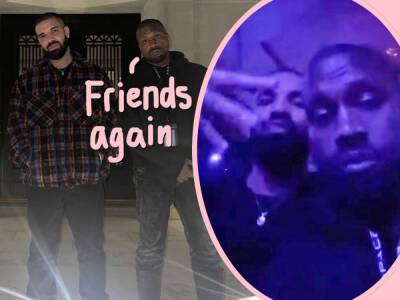 Drake Ends Feud With Kanye West, Poses For New Photo Amid Rapper’s Astroworld Lawsuits - perezhilton.com