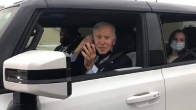 Watch Biden Test Drive Fully Electric Hummer – And Floor It (Video) - thewrap.com