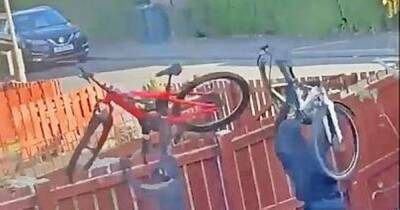 Scot films gang of yobs stealing e-bikes worth £8K from garden in broad daylight - www.dailyrecord.co.uk - Scotland