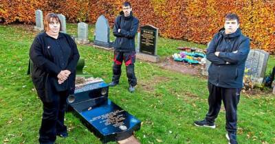 Bereaved Scots mum’s heartbreak after council digger smashes son’s headstone - www.dailyrecord.co.uk - Scotland