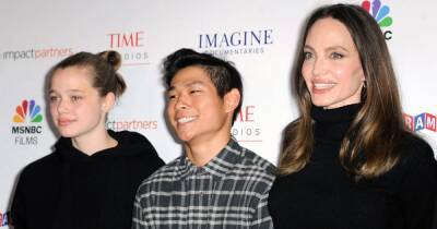 Angelina Jolie - Angelina Jolie Brings Children Shiloh and Pax to ‘Paper & Glue’ Documentary Premiere: Photos - usmagazine.com - France