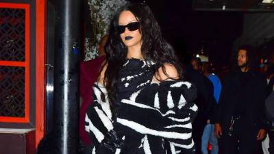 Rihanna Wears Black White Beetlejuice Outfit Heading To Halloween Party In NYC – Photos - hollywoodlife.com