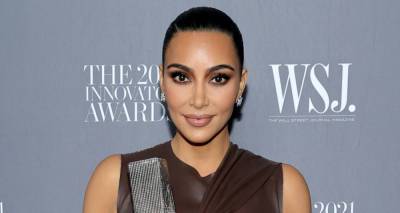 Kim Kardashian Wows in Brown Leather Outfit While Being Honored at WSJ's Innovator Awards 2021 - www.justjared.com - New York - county Brown