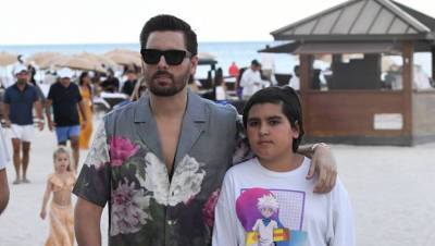 Scott Disick Bonds With Son Mason, 11, In Miami After Kourtney Kardashian’s Engagement – Photos - hollywoodlife.com - Miami - Florida