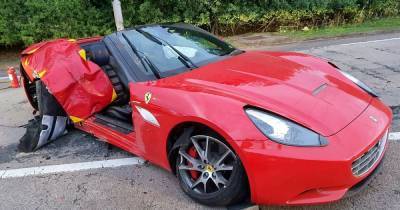 Drunk and high driver smashed up his £100,000 Ferrari in 100mph horror crash - www.manchestereveningnews.co.uk