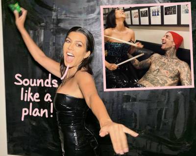 Travis Barker Actually Suggested This Musical Name For Future Baby With Kourtney Kardashian?! - perezhilton.com