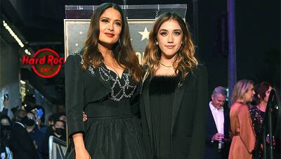 Salma Hayek Poses With Daughter Valentina, 14, At Hollywood Walk Of Fame Ceremony - hollywoodlife.com - Los Angeles - city Sandler