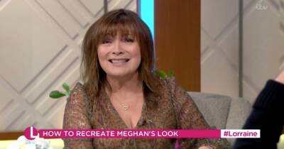Lorraine Kelly takes dig at Meghan Markle by saying it looks like moths have eaten her top - www.ok.co.uk