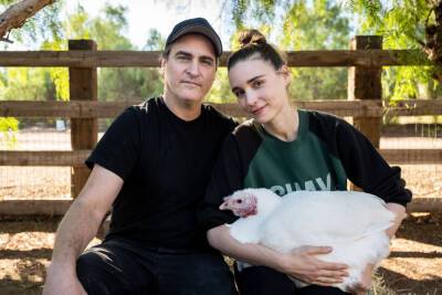 Joaquin Phoenix And Rooney Mara Urge People To Adopt Rather Than Eat Turkeys For Thanksgiving - etcanada.com - California - Turkey - city Sanctuary