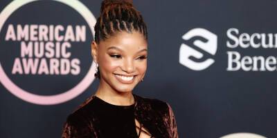 Halle Bailey Rocks Extreme Cutout Dress For American Music Awards 2021 - www.justjared.com - Los Angeles - USA