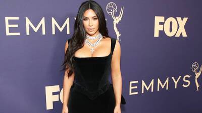 Kim Kardashian Gives Off Morticia Addams Vibes In New Skims Sleep Dress - hollywoodlife.com