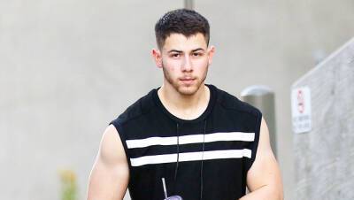 Nick Jonas Shows Off His Bulging Biceps During Sexy At-Home Workout — Watch - hollywoodlife.com