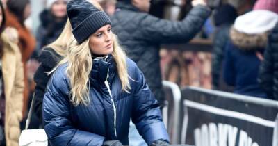 Perrie Edwards and baby Axel wrap up warm for Christmas market outing with pal - www.ok.co.uk - Manchester