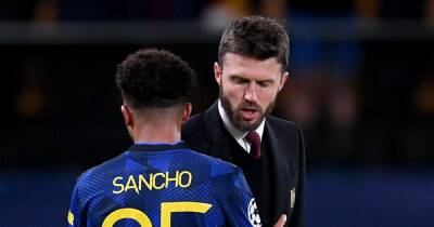 Michael Carrick told of 'huge moment' as Jadon Sancho scores first Manchester United goal - www.manchestereveningnews.co.uk - Manchester - Sancho