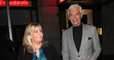 Phillip Schofield holds hands with wife Stephanie on night out with Boy George - www.ok.co.uk