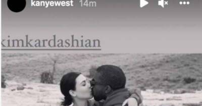 Kanye West posts old snap of him kissing estranged wife Kim Kardashian West - www.msn.com