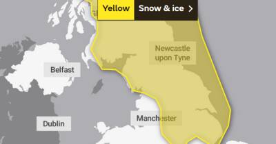 Met Office issues update on yellow weather warning for snow and ice in the north west - www.manchestereveningnews.co.uk - Britain - Scotland - Manchester