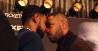 Security forced to pull apart Amir Khan and Kell Brook after fight date confirmed - www.manchestereveningnews.co.uk - Manchester