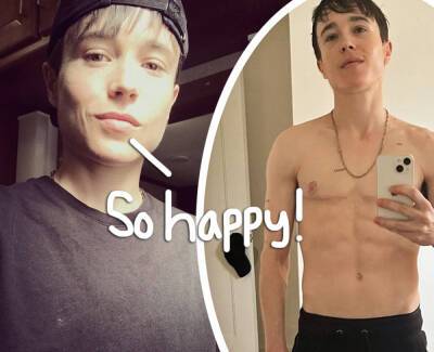 Elliot Page Shows Off 8-Pack Abs In New Shirtless Selfie! - perezhilton.com