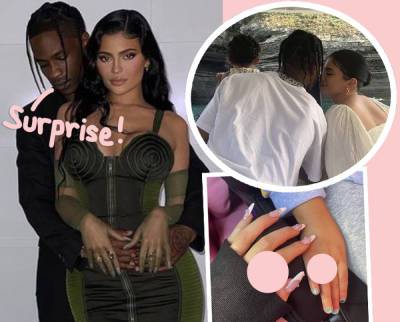 Travis Scott Bought Kylie & Stormi Matching Rings As An Early Push Present -- And They're HUGE! - perezhilton.com