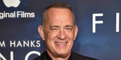 Tom Hanks Sneaks Up On Co-Star Caleb Landry Jones at 'Finch' Premiere - www.justjared.com
