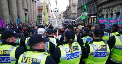 Five arrests as hundreds march during COP26 protests - www.dailyrecord.co.uk - Scotland - county Ritchie
