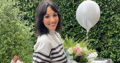 Martine McCutcheon stuns fans in chic leather skirt as she poses in garden - www.ok.co.uk