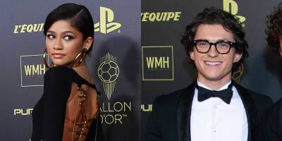 Zendaya Wears Backless Gown to Ballon d'Or Event Alongside Tom Holland & His Brothers - www.justjared.com - France