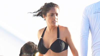 Salma Hayek Stuns In Sexy Gucci One-Piece Swimsuit: ‘I Highly Recommend’ Wearing It - hollywoodlife.com