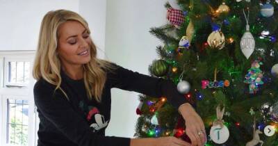 Inside Tess Daly and Vernon Kay's Christmas decorations with personalised baubles - www.ok.co.uk