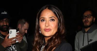 Salma Hayek promotes 'Gucci' film with thirsty, sultry snap - www.wonderwall.com - Spain