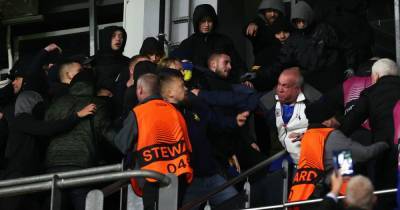 Rangers and Brondby fans 'clash inside stadium' after violence with police before game - www.dailyrecord.co.uk - city Copenhagen