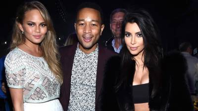 Kim Kardashian's Pals John Legend and Chrissy Teigen Discuss the Appeal of Pete Davidson - www.etonline.com