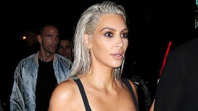 Kim Kardashian Sits Next To Bleached Blonde At Kris Jenner’s Birthday Fans Think It’s Pete Davidson - hollywoodlife.com