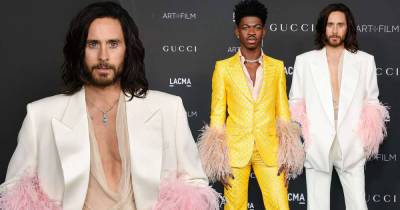Jared Leto and Lil Nas X look effortlessly cool in feathered suits - www.msn.com - Los Angeles