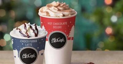 McDonalds launch new Christmas drinks menu with Choco Fudge Latte and deluxe hot chocolate - dailyrecord.co.uk - Britain - county Mcdonald
