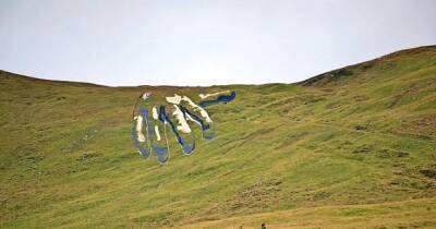 Ceremony marks opening of 9000 square metre giant hand at the Spittal of Glenshee - www.dailyrecord.co.uk - Scotland