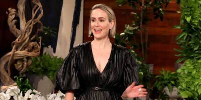 Sarah Paulson Is on Edge During 'Ellen' Appearance While Anticipating Another Scare - Watch! - www.justjared.com - USA - county Story