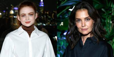 Sadie Sink & Katie Holmes Celebrate The Summer In The Middle of Winter With Kate Spade - www.justjared.com - New York - New York