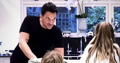 Peter Andre shares rare video with Amelia and Theo and fans can't believe how big they are - www.ok.co.uk