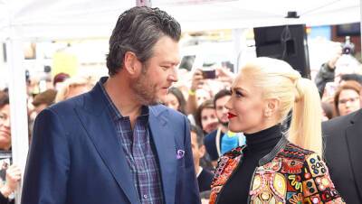 Gwen Stefani - Blake Shelton - Carter Rubin - Gwen Stefani Gives Blake Shelton A Kiss As She Returns To ‘The Voice’ For Special Appearance - hollywoodlife.com