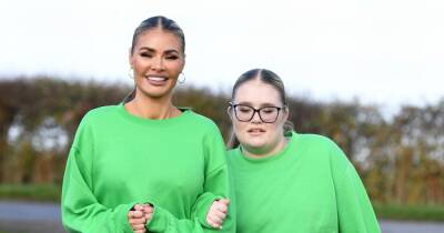 TOWIE's Chloe Sims and daughter Madison match in bright green tracksuits for ITV show's filming - www.ok.co.uk