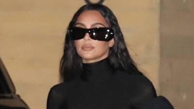 Kim Kardashian - Kris Jenner - Corey Gamble - Kim Kardashian Wears Sunglasses At Night For Dinner Date With Mom Kris Jenner Cory Gamble - hollywoodlife.com - Malibu