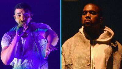 Kanye and Drake Perform Together at Benefit Concert in Los Angeles - www.etonline.com - Los Angeles