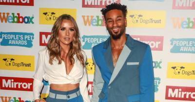 Love Island's Faye Winter and Teddy Soares wear matching blue outfits to awards - www.ok.co.uk