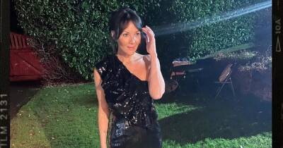 Martine McCutcheon slips into black sequin dress for night out with husband - www.ok.co.uk