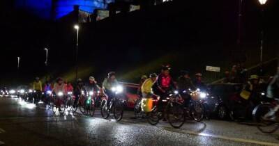 Edinburgh cyclists in huge 'Light Up The Night' protest over women’s safety concerns - www.dailyrecord.co.uk - Scotland